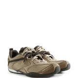 Tan shoes, front view
