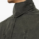 RICK OWENS - Men Collared Mackintosh Coat