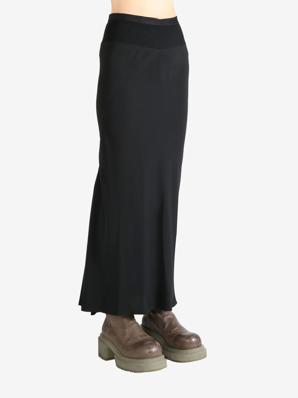 RICK OWENS - Women Charmeuse Calf Bias Skirt