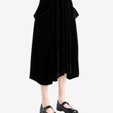 Black skirt, full body view