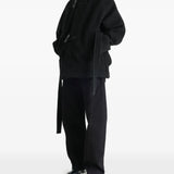 Black coat, full body view