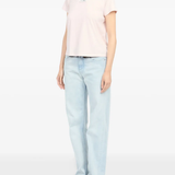 Pink t-shirt,ful body view