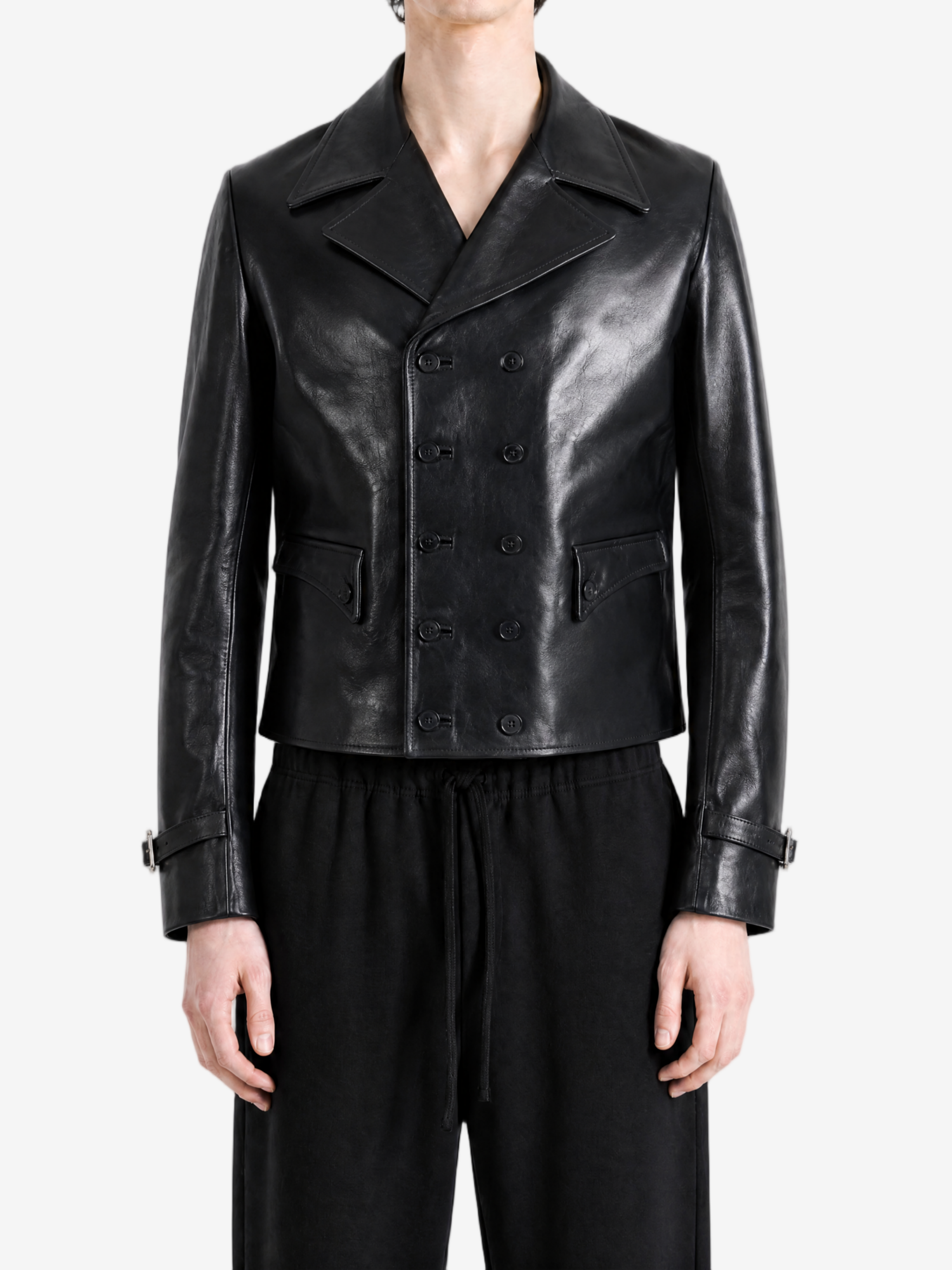 Black jacket, full body view