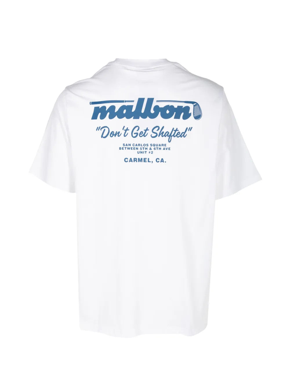 White t-shirt, back view