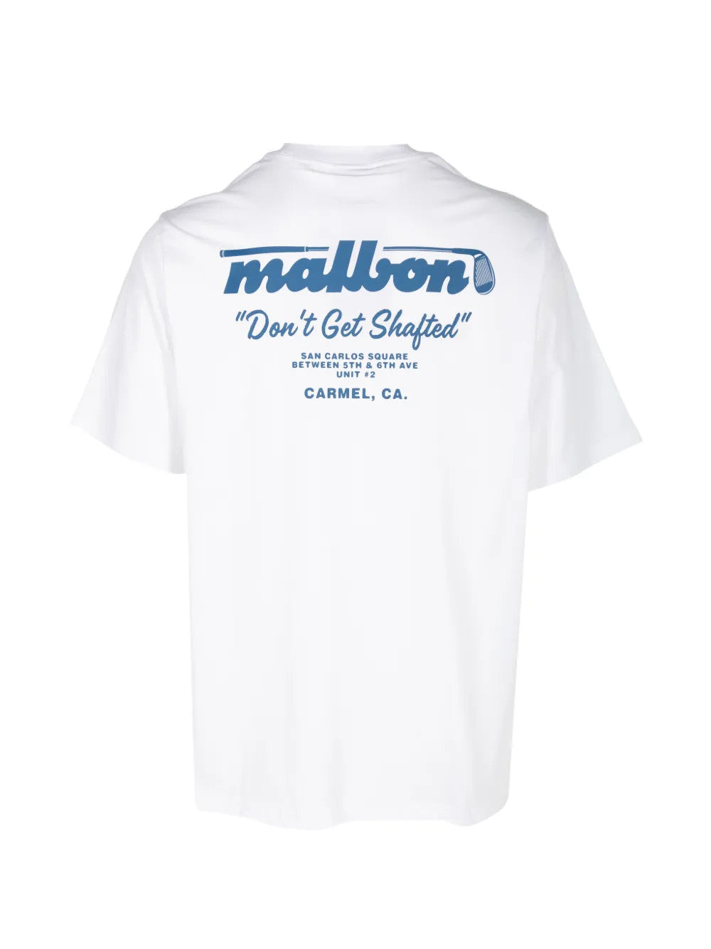 White t-shirt, back view