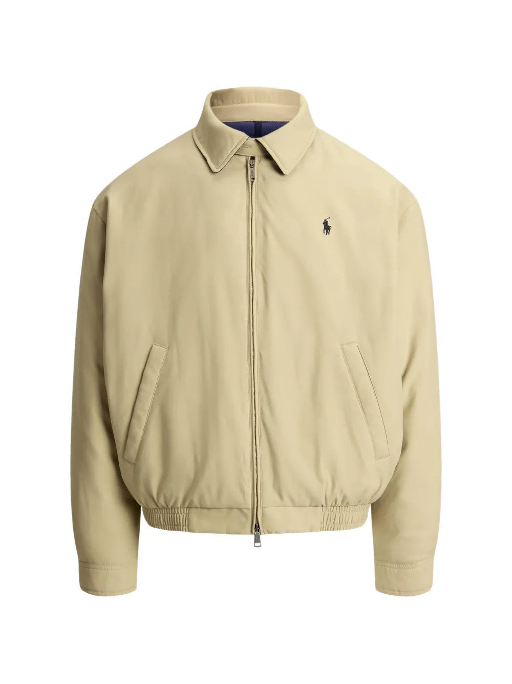 Tan jacket, front view