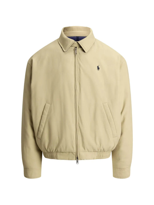 Tan jacket, front view