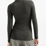 Grey knitwear, full body view