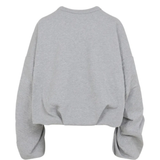 grey knitwear,back view