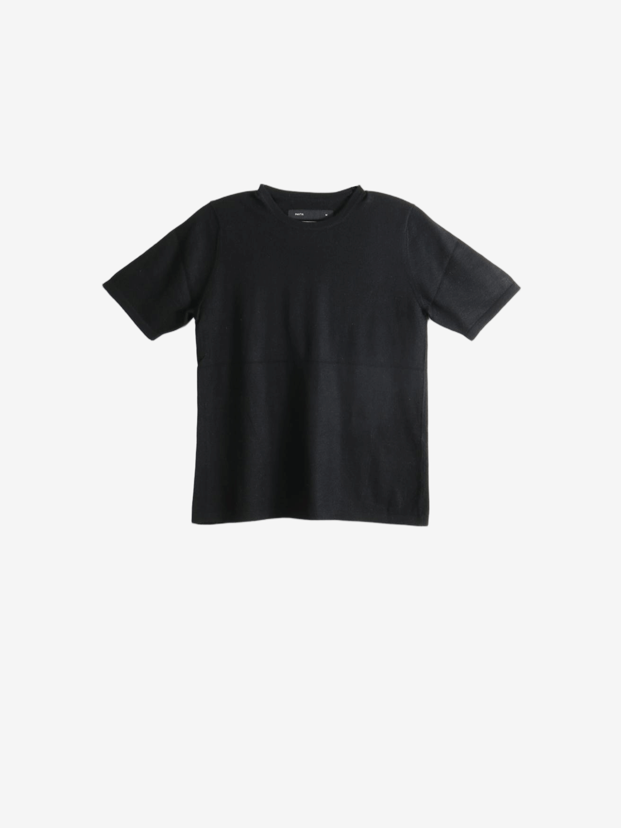 Black t-shirt, front view