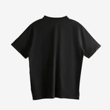 Black t-shirt, back view