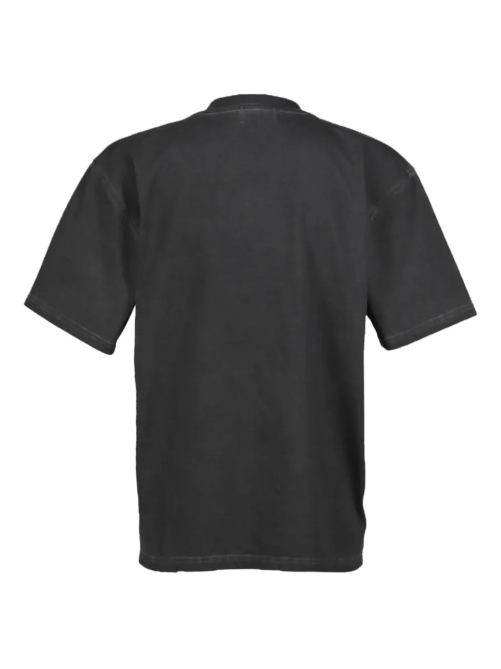 Black t-shirt, back view