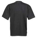 Black t-shirt, back view