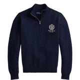 Navy hoodie, front view