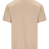 Tan t-shirts, back view