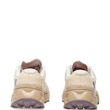 Tan shoes, back view