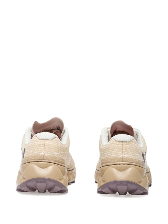 Tan shoes, back view