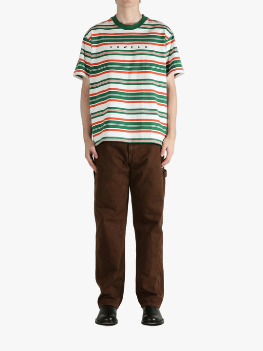 Green t-shirt, full body view