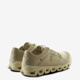 Tan sneakers, back view