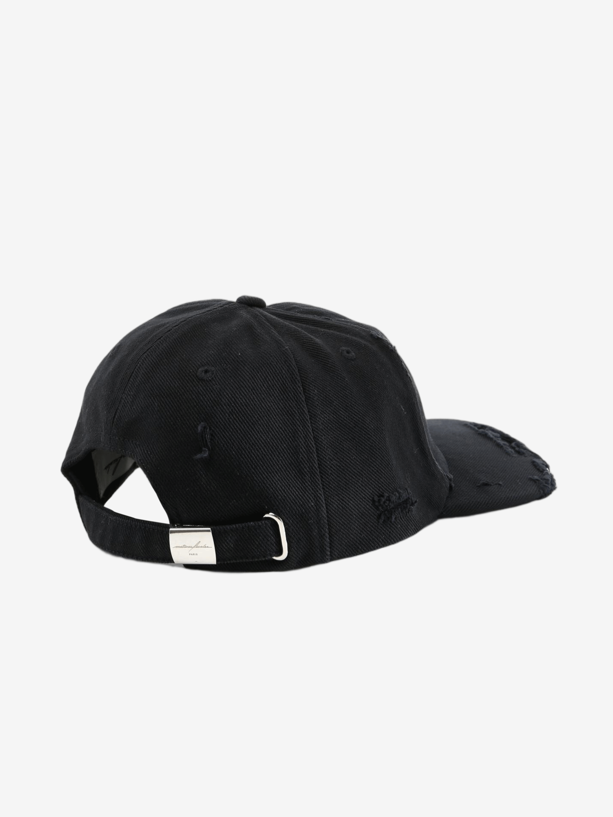 Black hat, back view