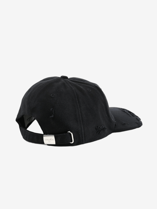 Black hat, back view