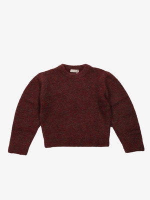 AMOMENTO - Women Mix Boucle Crop Knit