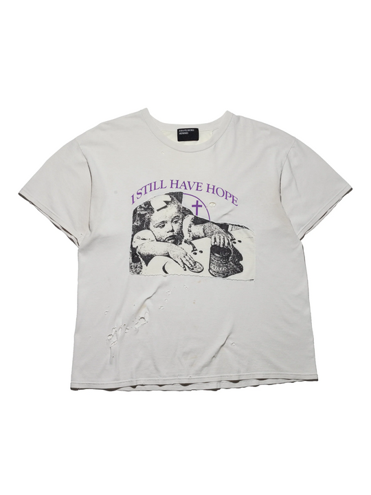 White t-shirt, front view