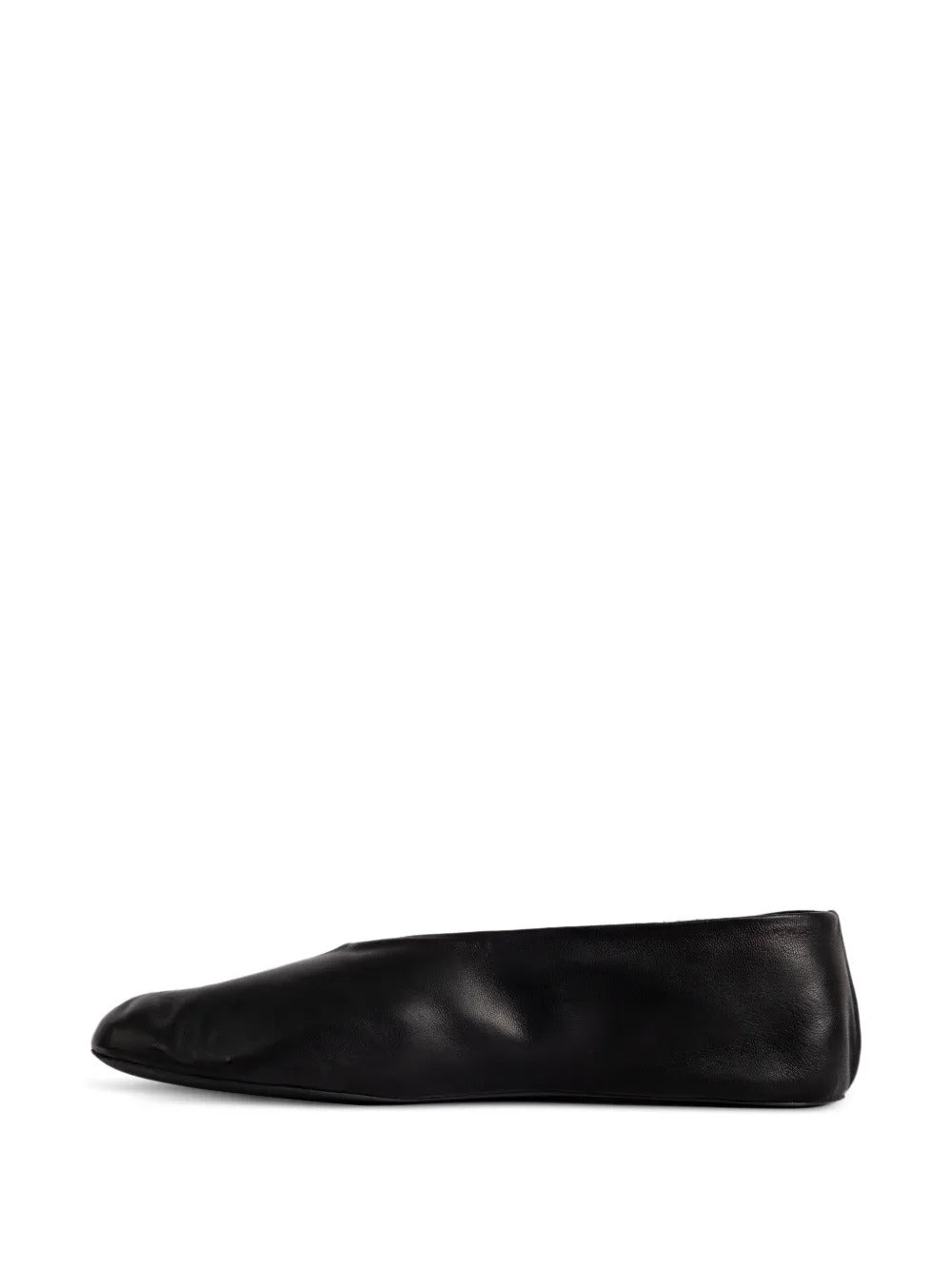 Black slipper, front view