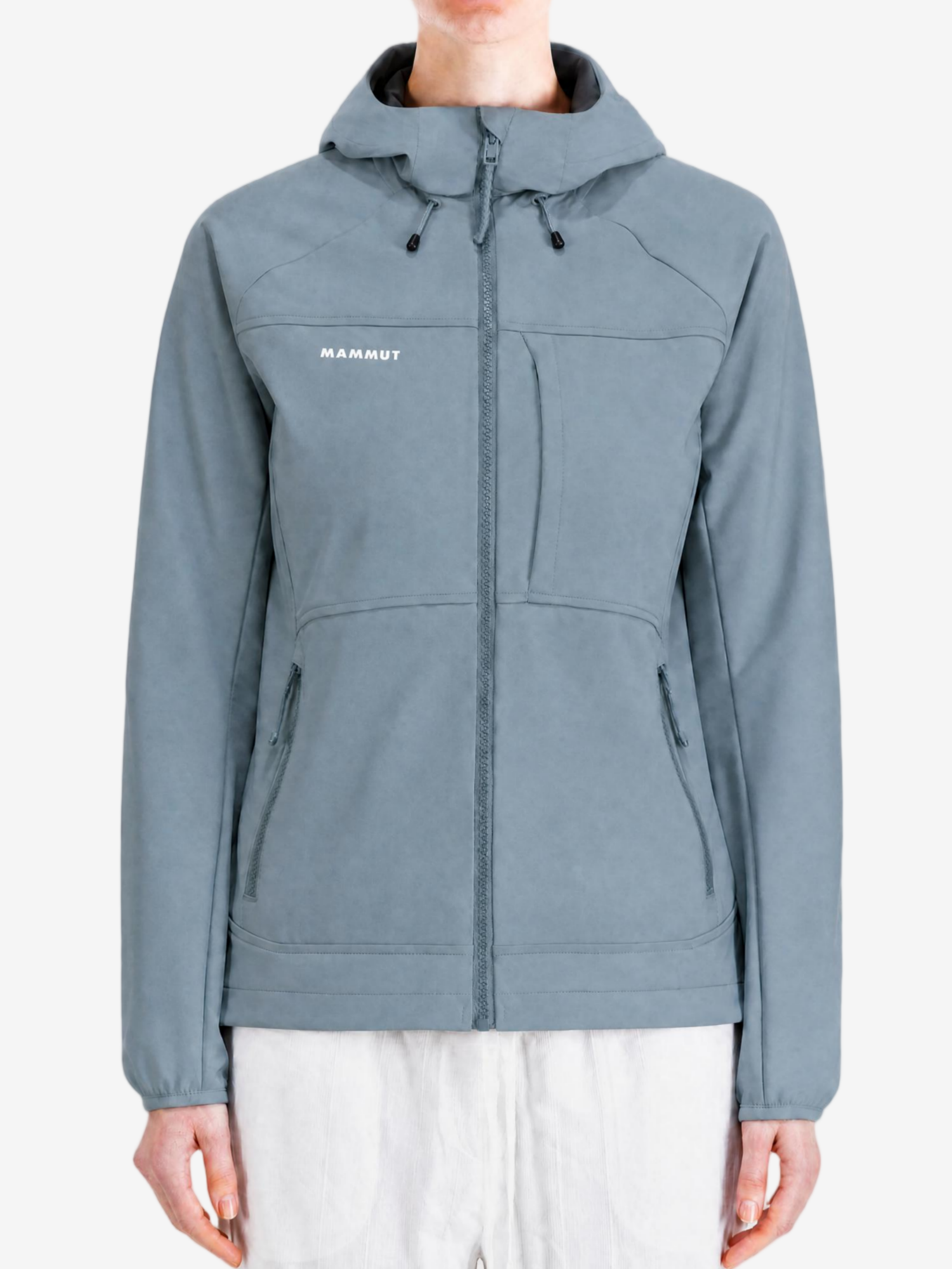 Grey jacket, full body view