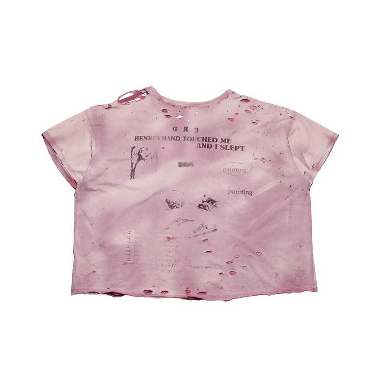 Purple t-shirt, front view