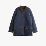 Navy jacket, front view