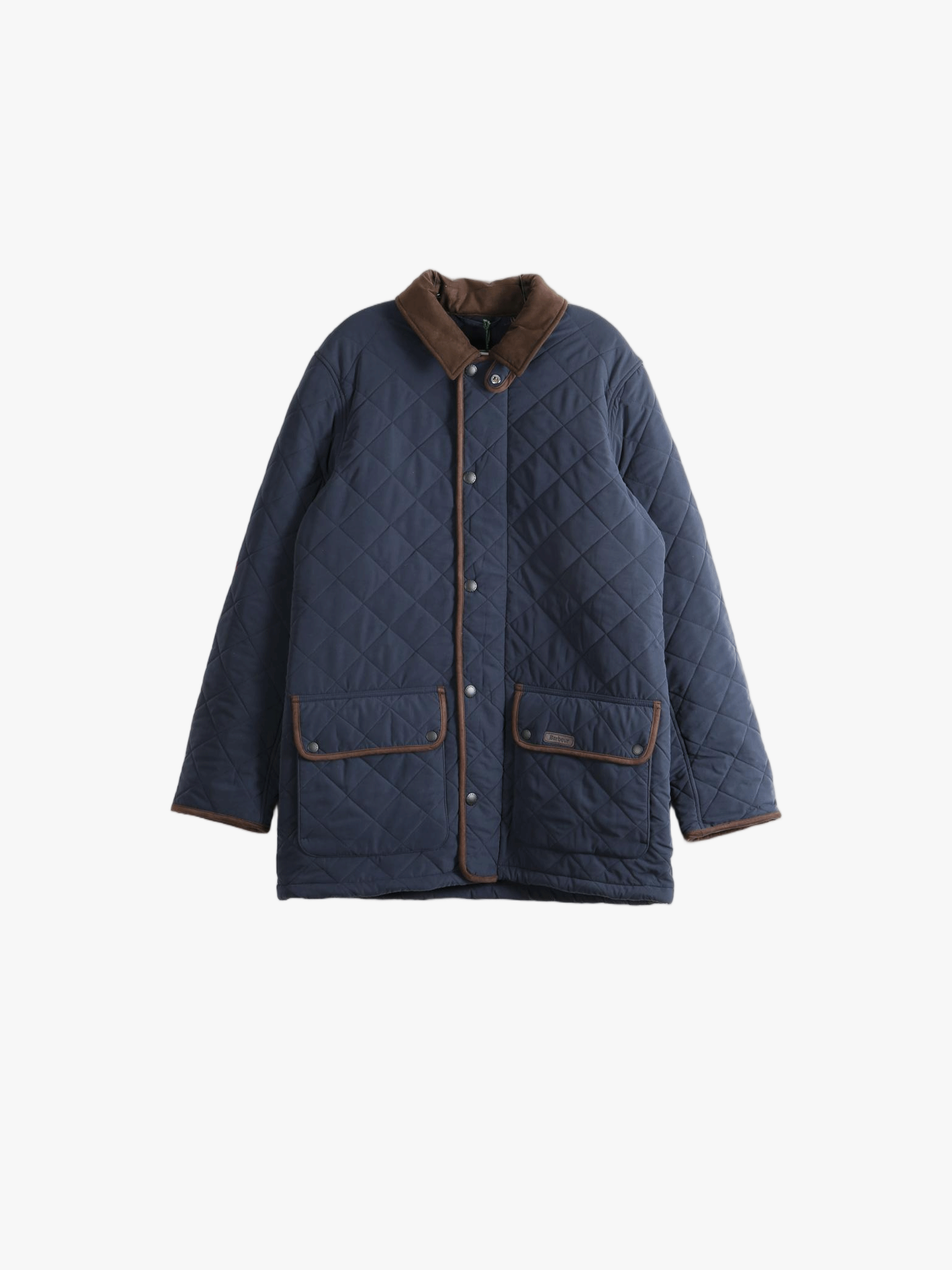 Navy jacket, front view