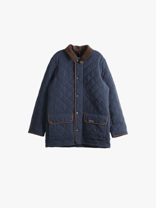 Navy jacket, front view
