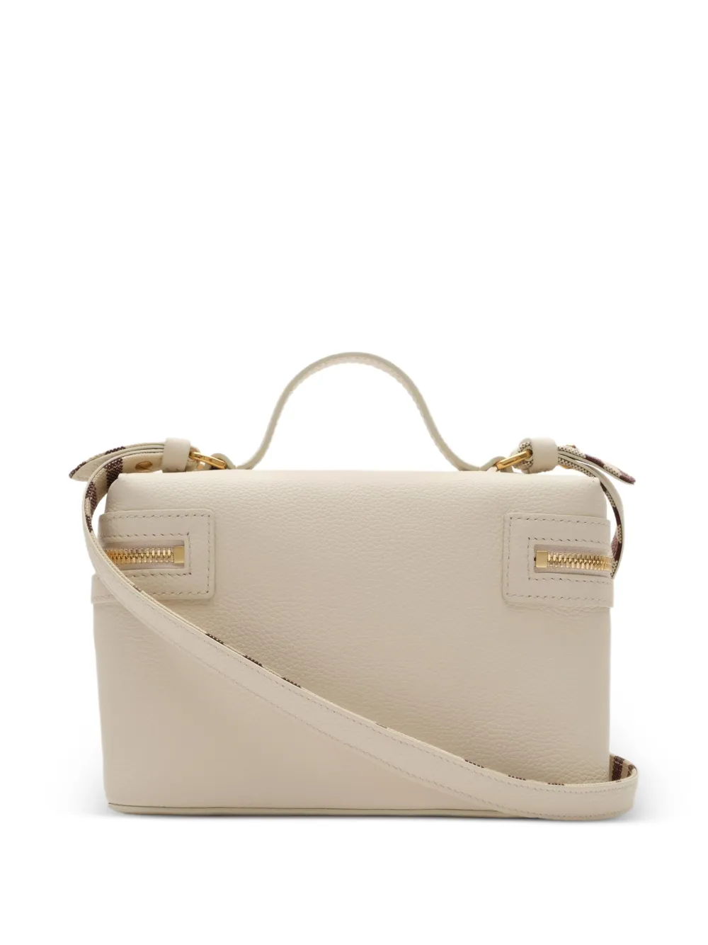 Tan bag, front view