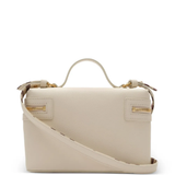 Tan bag, front view