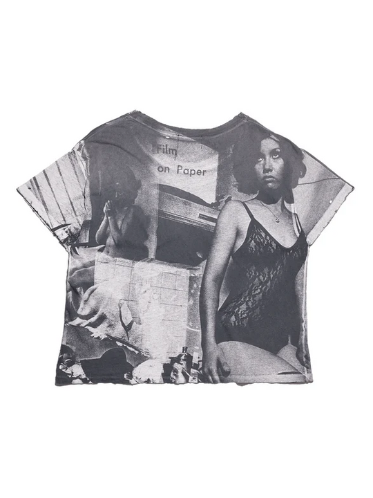 Navy t-shirt, front view