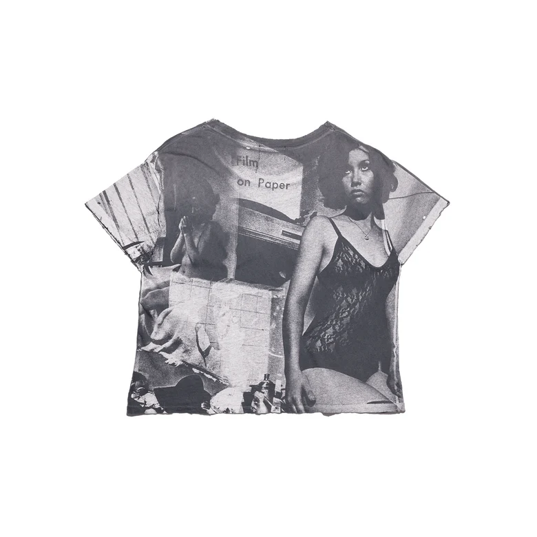 Navy t-shirt, front view