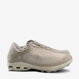 Tan sneakers,front view