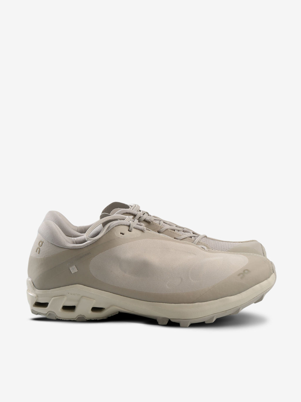 Tan sneakers,front view