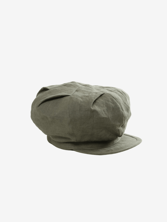 Grey hat, side view