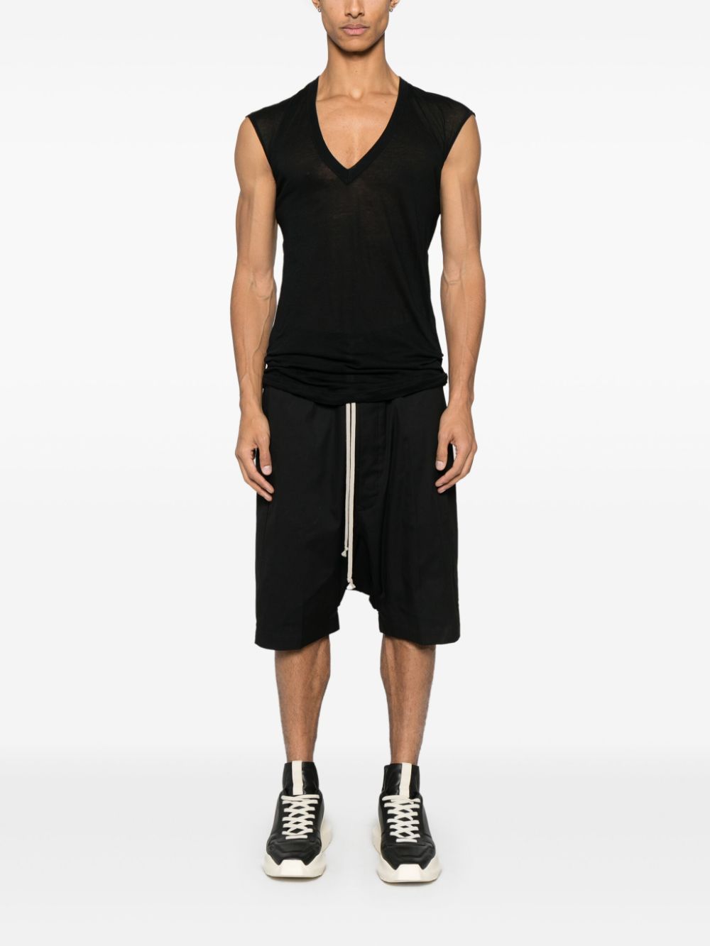 RICK OWENS - Men Deep V SL T-Shirt