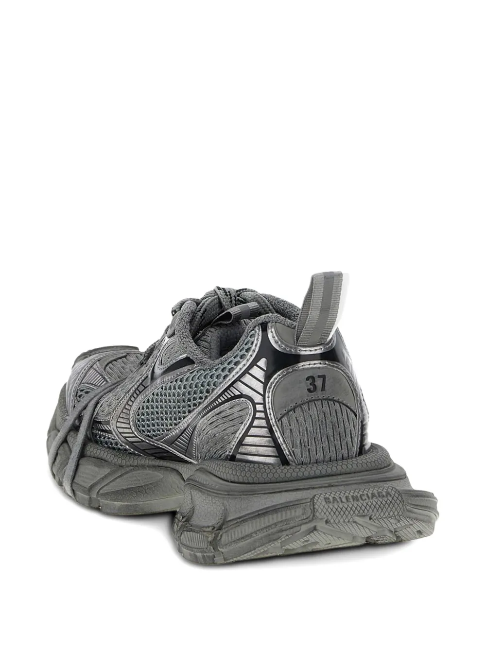 Grey sneakers, side view