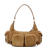 Brown handbag,back view