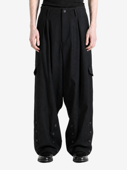 Black pants, full body view