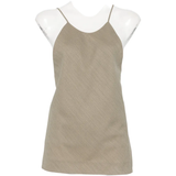 Tan shirt, front view