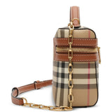 Tan bag, front view