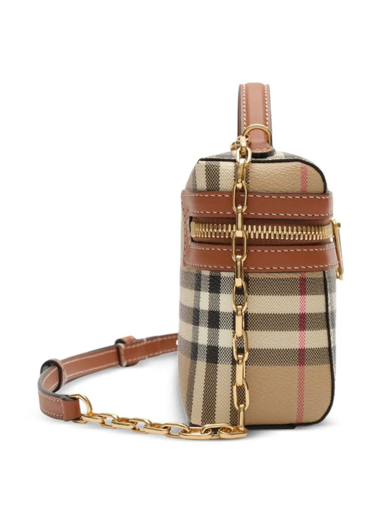 Tan bag, front view