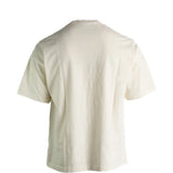 Tan t-shirt, back view