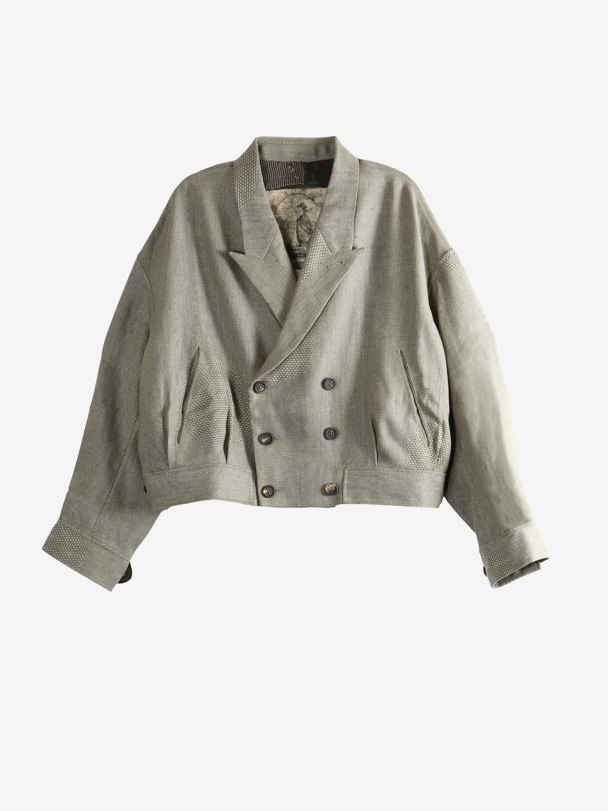 Grey jacket, front view