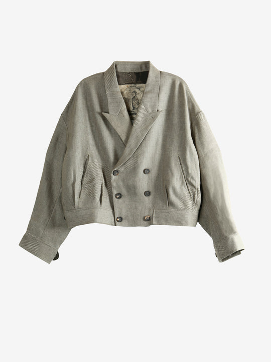 Grey jacket, front view